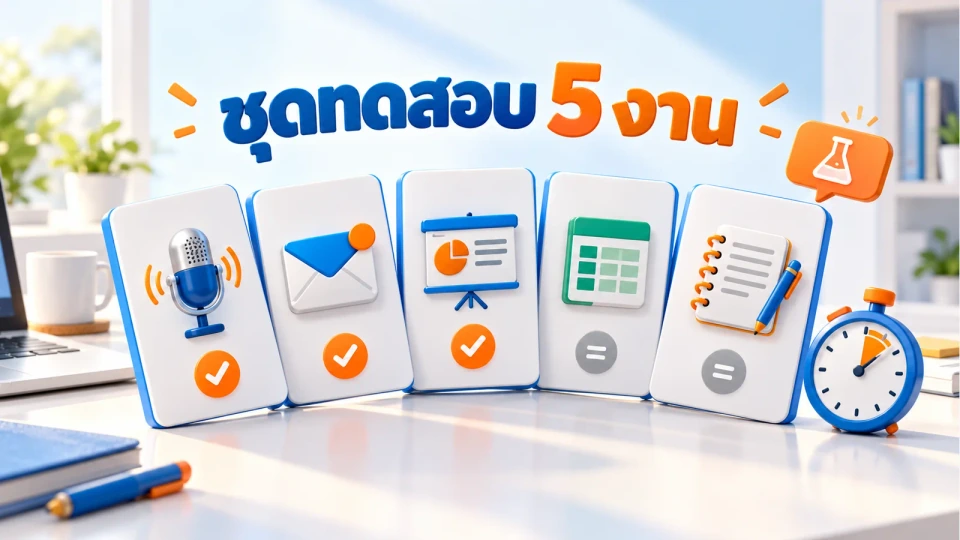 ชุดทดสอบส่วนตัว 5 งาน ใช้เช็กว่า AI ตัวใหม่ช่วยงานเราได้ดีขึ้นจริงหรือไม่