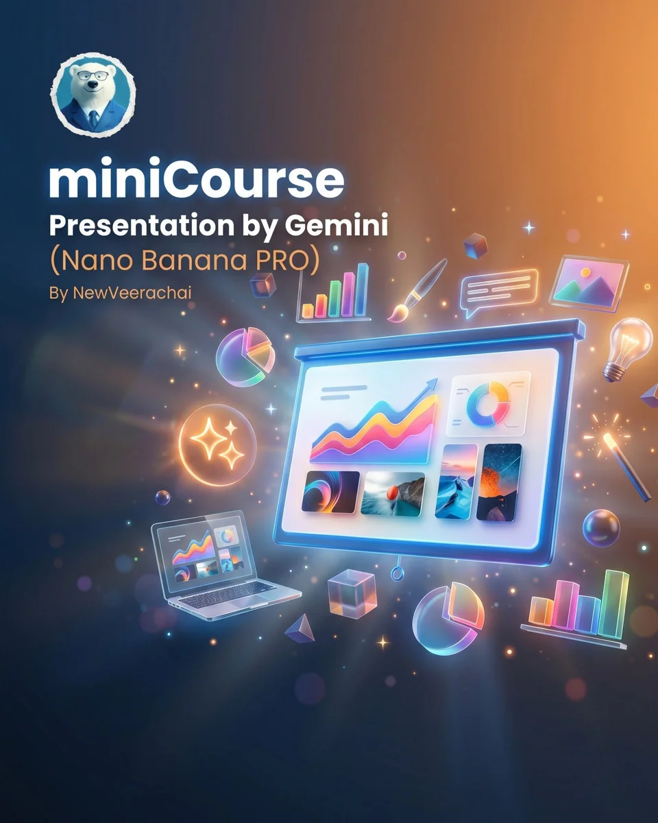 ปกคอร์ส Presentation Mastery by Google Gemini
